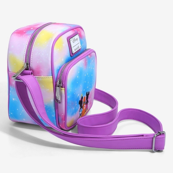 NWT Loungefly Mickey, Minnie and Pluto constellation camera crossbody bag - Picture 9 of 12